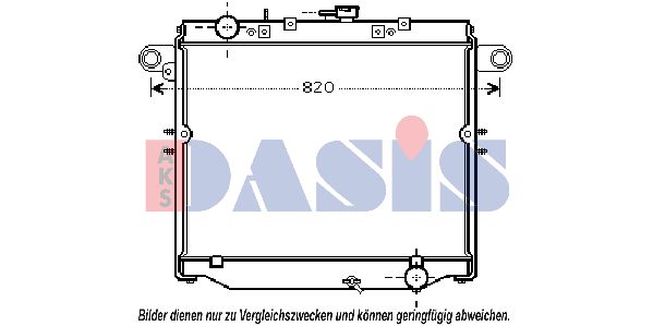 AKS DASIS Радиатор, охлаждение двигателя 210178N
